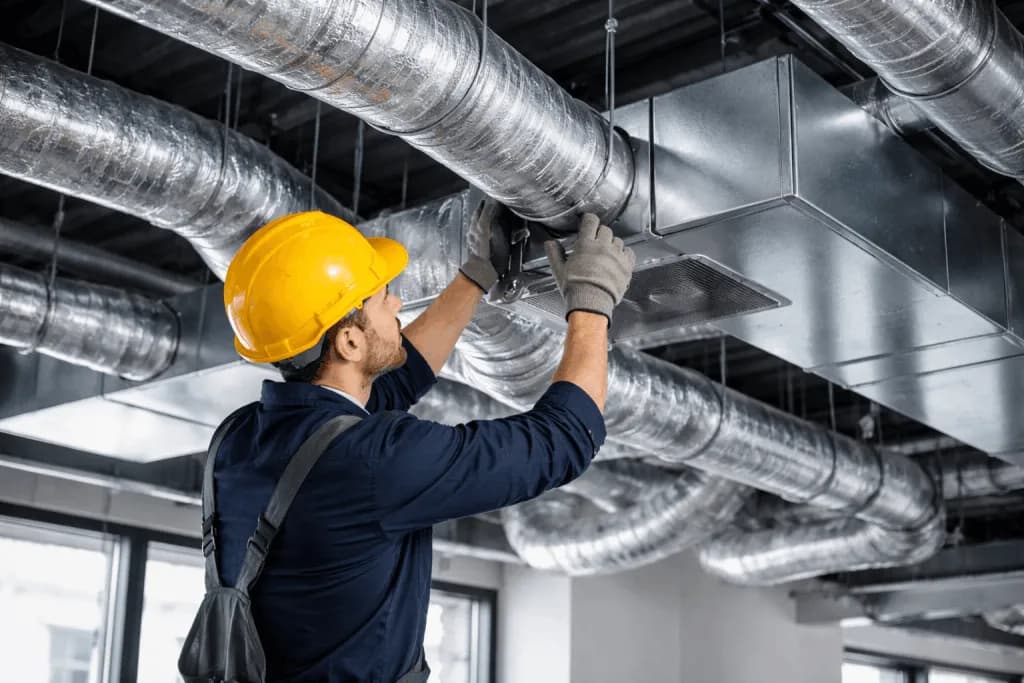 How is HVAC ductwork installed?