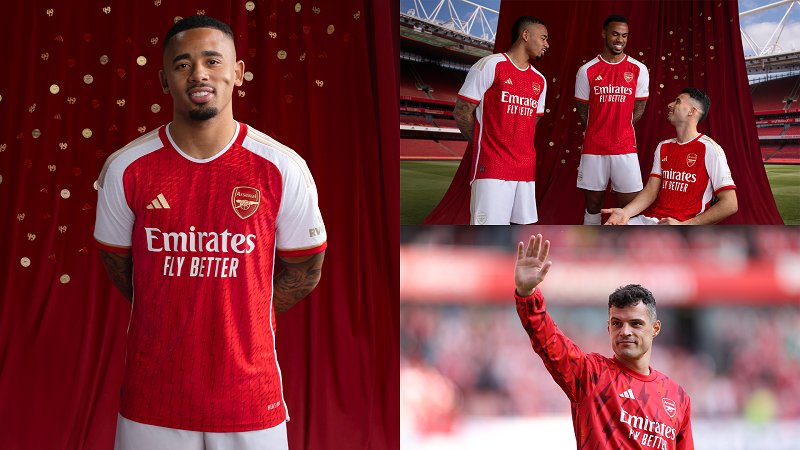 Arsenal unveil new 23/24 home kit &amp; reveal when it'll be worn for the first time