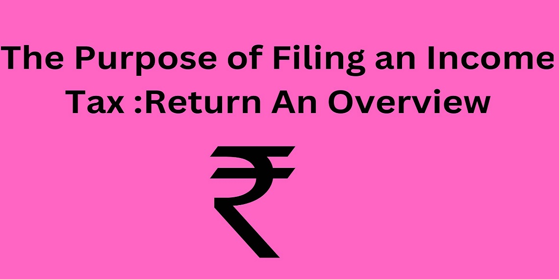 The Purpose of Filing an Income Tax- Return An Overview