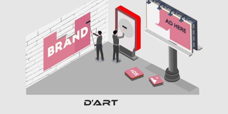 How does digital wall painting transform ads into art